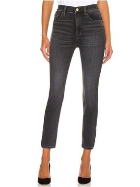 Frame Denim Ali Jeans Size 26 Gray Cheyenne High Rise Cigarette Quiet Luxury